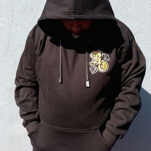 Pro Club 13oz Black Hoodie Rollerz Only Low Rider Club